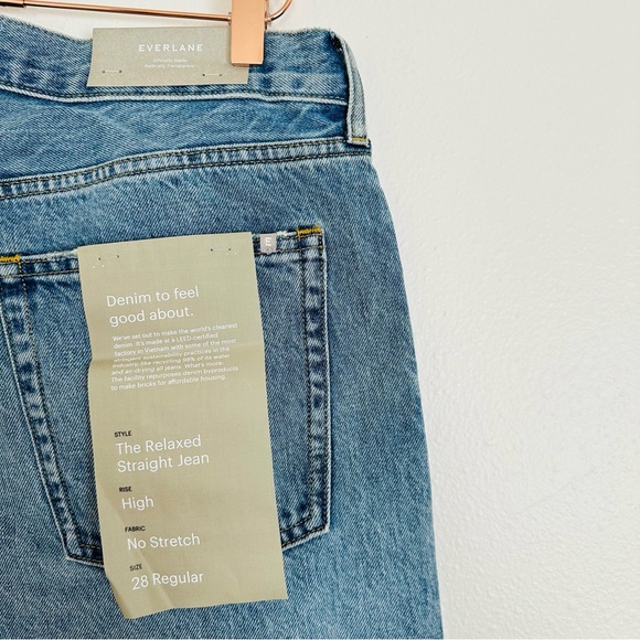 New Everlane Jeans The Relaxed Straight Fit Organic cotton - Picture 7 of 9